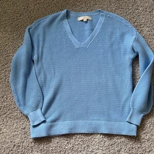 LOFT - cotton blue sweater